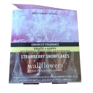 Bath & Body Works Strawberry Snowflakes Wallflower refills lot of two